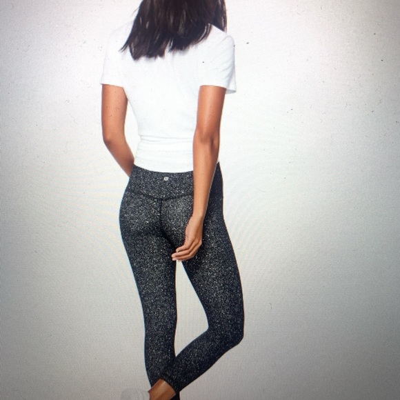 Lululemon Align Pant II 25" Legging Sz 10 Luminesce Splatter Ice Grey Black - Picture 2 of 7